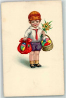 39416021 - Kind Koerbe Ostereier Blumen SB Special Nr.7301 - Easter