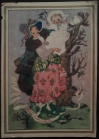 POSTCARD - Feliz Ano Novo - Aguarela De Jorge Barradas, 1945 - Circulado - Malerei & Gemälde