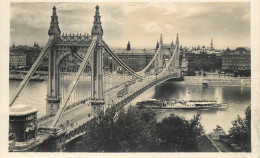 Postcard Hungary Budapest Elisabeth Bridge - Hungary