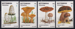 MiNr. 317 - 320 Botswana 1982, 2. Nov. Weihnachten: Pilze Postfrisch/**/MNH - Botswana (1966-...)