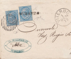 2183 - REGNO - Grande Frammento Dell' 1 Gennaio 1879 Da Viterbo Con Due Valori Da Cent 10 Annullo BOMARZO - - Storia Postale