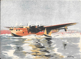 Illustrateur Jacques Des Gachons - HYDRAVION BRÉGUET 730 (Exploration) - 1919-1938