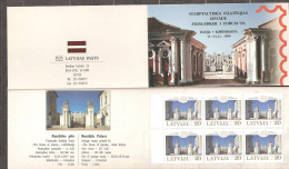 Latvia: Mint Booklet, Palace By Rastrelli In Rundale, 1999, Mi#510, MNH - Castillos