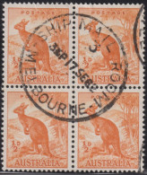 1942 Australien, ⵙ Mi:AU 137C, Sn:AU 166, Yt:AU 110A, Sg:AU 179, Red Kangaroo (Osphranter Rufus) - Usati