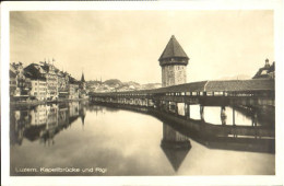 10557742 Luzern LU Luzern Kapellbruecke Rigi Ungelaufen Ca. 1930 Luzern - Autres & Non Classés