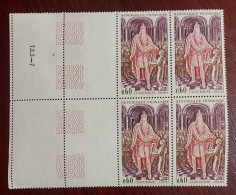 France Neufs N** Bloc De 4 Timbres YT N° 1497 Charlemagne - Neufs