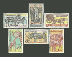 Czechoslovakia 1976 MiNr. 2345 - 2350  Tschechoslowakei  Animals ZOO 6v    MNH ** 5.00 € - Felini