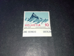 07AL08 SVIZZERA 1966 MONTE FINSTERAARHORN "XX" - Unused Stamps