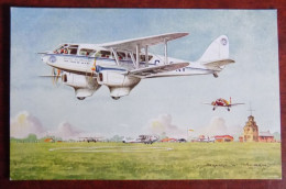 Cpa  De Havilland " Dragon Rapide " - 8-10 Seater - Ill. Church - 1919-1938: Between Wars