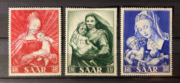 Saarland - 1954 - Michel Nr. 351/353 - Gestempelt - Usados