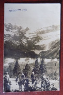 Carte Photo Gavarnie 1929 - Personnes Sur Mulets - Gavarnie