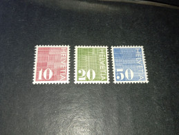 07AL08 SVIZZERA 197O CIFRA SU FONDO TRATTEGGIATO SERIE ORDINARIA "XX" - Unused Stamps
