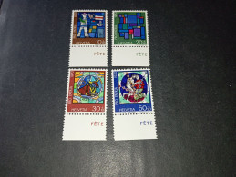 07AL08 SVIZZERA 1970 PRO PATRIA VETRATE DI ARTISTI CONTEMPORANEI "XX" - Unused Stamps