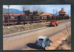 Carte-Photo Moderne "Train De Bauxite Sur L'embranchement Péchiney Des Censiès - Ligne Carnoules-Gardanne - Années 60" - Trains