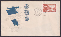 .Yugoslavia, 1960-06-11, Croatia, Opatija, Grand Prix Adriatique, Moto & Car Races, Special Postmark & Cover - Other & Unclassified