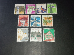 07AL09 SVIZZERA 1973 PAESAGGI CARATTERISTICI SVIZZERI SERIE ORDINARIA "XX" - Unused Stamps