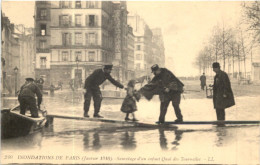 Paris - La Crue De La Seine 1910 - La Crecida Del Sena De 1910