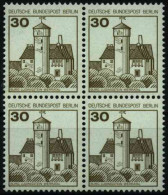 BERLIN DS BURGEN U. SCHLÖSSER Nr 534A Postfrisch VIERER X0E25EE - Nuevos