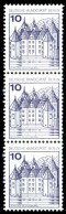 BERLIN DS BURGEN U. SCHLÖSSER Nr 532AI R Postfrisch 3ER X213376 - Unused Stamps