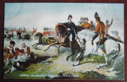 Cpa Waterloo - Dernière Charge De Wellington - Mort De Picton - Geschiedenis