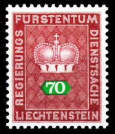 LIECHTENSTEIN DIENSTMARKEN 1968 Nr 51 Postfrisch X2A691A - Dienstmarken