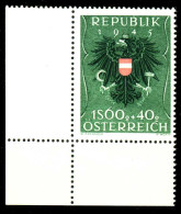 ÖSTERREICH 1949 Nr 940 Postfrisch ECKE-ULI X2F3EFA - Nuevos