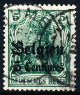 BES 1WK LP BELGIEN Nr 2 Zentrisch Gestempelt X68F11A - Bezetting 1914-18