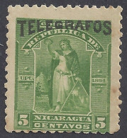 NICARAGUA 1894 - Yvert 36B* (L) - Telegrafo | - Nicaragua