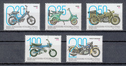 Bosnia Serbia 2019 Motorcycles Motorbike Transportation TOMOS A3 VESPA 125 BMW R75 HONDA ST70 Harley Davidson EL Set MNH - Bosnien-Herzegowina