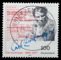 BRD 1996 Nr 1893 Zentrisch Gestempelt X72EABE - Used Stamps