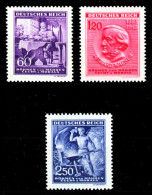 BÖHMEN U. MÄHREN Nr 128-130 Postfrisch S519F62 - Unused Stamps