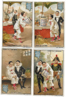 S 419, Liebig 6 Cards, Pierrot Als Langfinger (spots) (GERMAN) (ref B8 R1) - Liebig