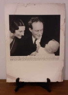 REINE ASTRID - Roi Leopold III - Albert Prince De Liège - Château De Stuyvenberg - 1935 - LARGE Photo : 37 X 28 Cm - Sonstige & Ohne Zuordnung