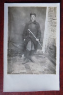 Carte Photo Soldat WW1 - Guerra 1914-18