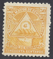 NICARAGUA 1898 - Yvert 106* (L) - Serie Corrente | - Nicaragua