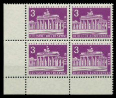 BERLIN DS BAUTEN 2 Nr 231 Postfrisch VIERERBLOCK ECKE-U X809762 - Unused Stamps