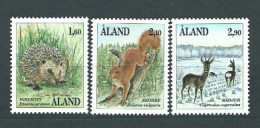 Aland Correo Yvert 44/46 Mnh ** Fauna - Ålandinseln