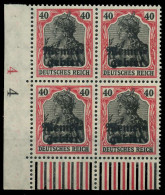 MEMEL 1920 GERMANIA Nr 6 Postfrisch VIERERBLOCK ECKE-UL X8879DA - Memel (Klaïpeda) 1923