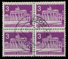 BERLIN DS BAUTEN 2 Nr 231 Zentrisch Gestempelt VIERERBLOCK X8F92F2 - Usados