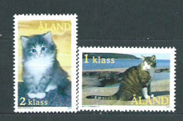 Aland Correo Yvert 217/8 Mnh ** Fauna Gatos - Ålandinseln