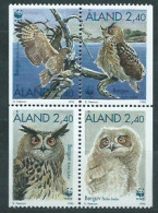 Aland Correo Yvert 109/12 ** Mnh  Aves Buhos - Ålandinseln