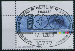 BRD 2002 Nr 2288 Zentrisch Gestempelt ECKE-OLI X9362FA - Used Stamps