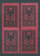 Abania Tasas Yvert 18/21 ** Mnh - Albanien