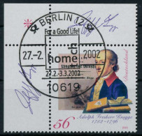 BRD 2002 Nr 2241 Zentrisch Gestempelt ECKE-OLI X9364F6 - Used Stamps