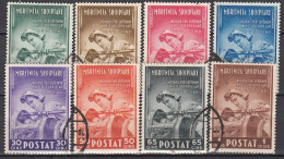 Albania Correo 1943 Yvert 281/88 Usado Medicina - Albania