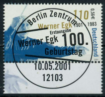 BRD 2001 Nr 2186 ESST Zentrisch Gestempelt URA X93669A - Used Stamps