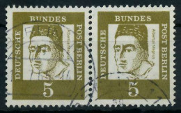 BERLIN DS BED. DEUTSCHE Nr 199 Gestempelt WAAGR PAAR X936726 - Used Stamps
