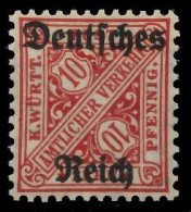 DEUTSCHES REICH DIENSTMARKEN 1920 Nr 58 Ungebraucht X9367B6 - Dienstmarken