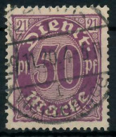DEUTSCHES REICH DIENSTMARKEN 1920 Nr 21 Gestempelt X939FC6 - Dienstzegels
