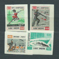 Albania Correo 1964 Yvert 667/70 Sin Dentar ** Mnh Deportes Juegos Olimpicos En  - Albania